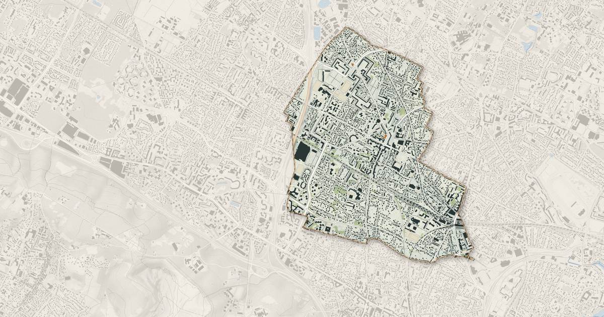 Portrait cartographique de Ermont : relief, eau, forêts, bâti et voies, calculés à partir des données de l'IGN