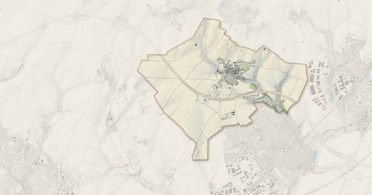 Portrait cartographique de Fontenay-en-Parisis : relief, eau, forêts, bâti et voies, calculés à partir des données de l'IGN