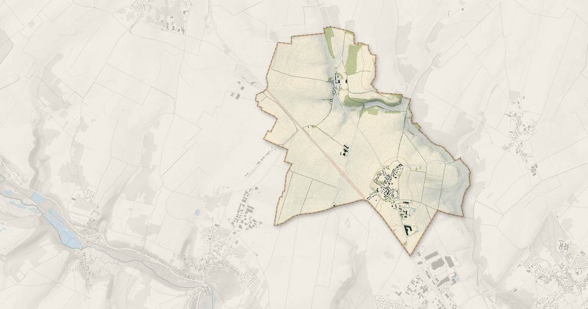 Portrait cartographique de Génicourt : relief, eau, forêts, bâti et voies, calculés à partir des données de l'IGN