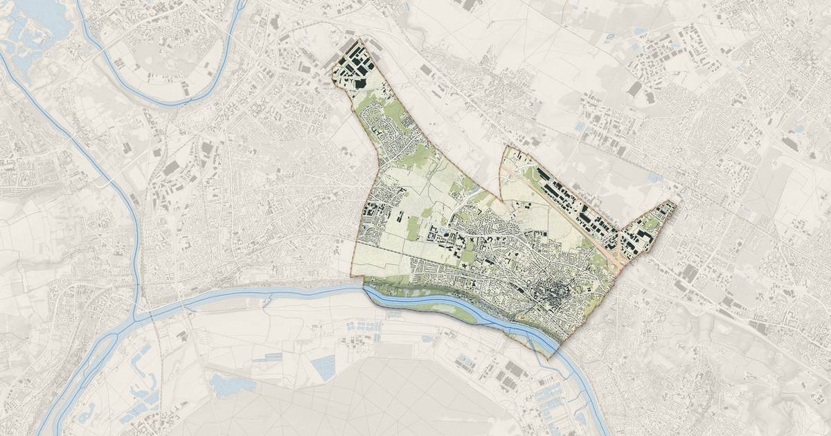 Portrait cartographique de Herblay-sur-Seine : relief, eau, forêts, bâti et voies, calculés à partir des données de l'IGN