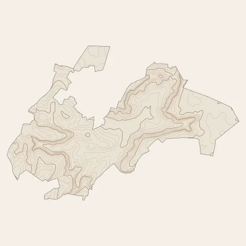 Luzarches : courbes de niveau