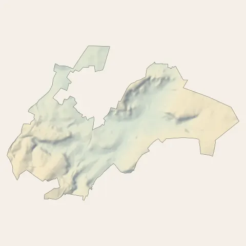 Luzarches : relief