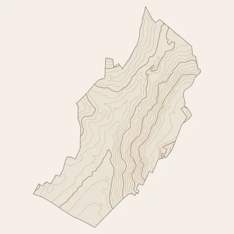 Montlignon : courbes de niveau