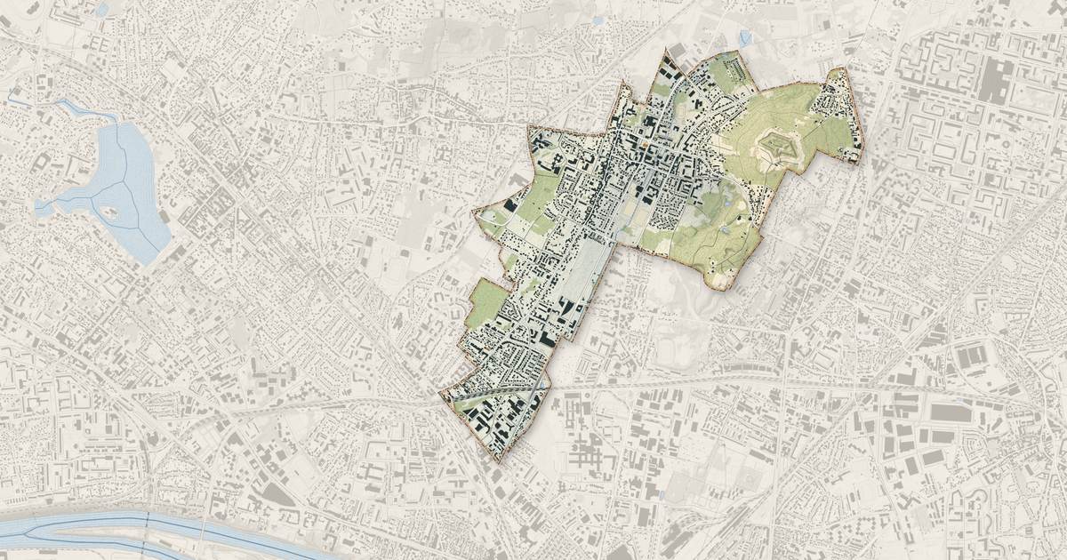 Portrait cartographique de Montmagny : relief, eau, forêts, bâti et voies, calculés à partir des données de l'IGN