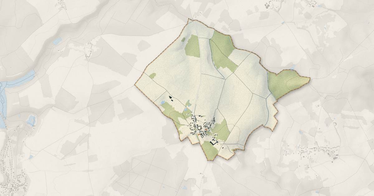 Portrait cartographique de Neuilly-en-Vexin : relief, eau, forêts, bâti et voies, calculés à partir des données de l'IGN