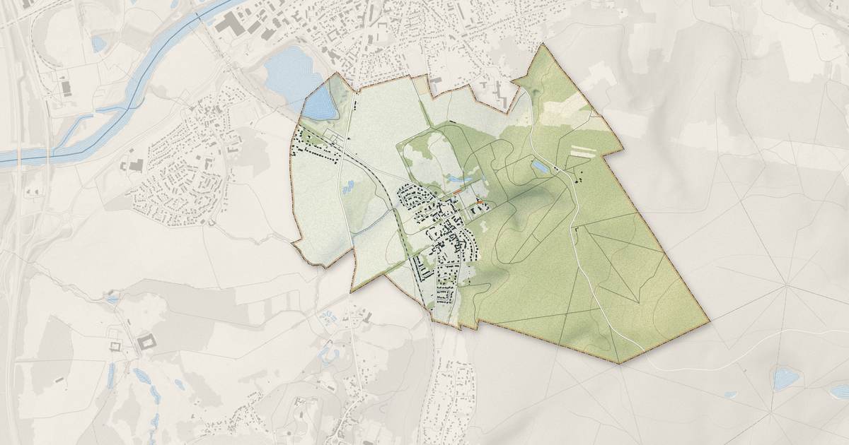 Portrait cartographique de Nointel : relief, eau, forêts, bâti et voies, calculés à partir des données de l'IGN
