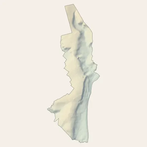 Parmain : relief