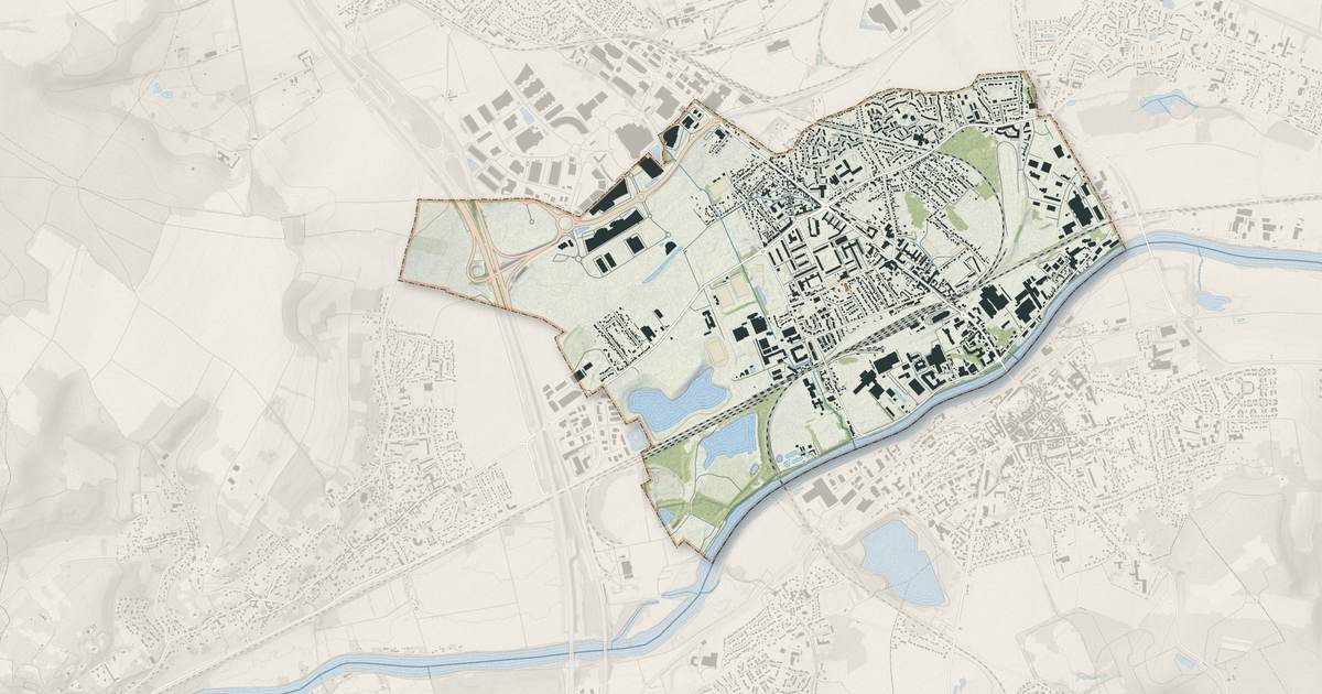 Portrait cartographique de Persan : relief, eau, forêts, bâti et voies, calculés à partir des données de l'IGN