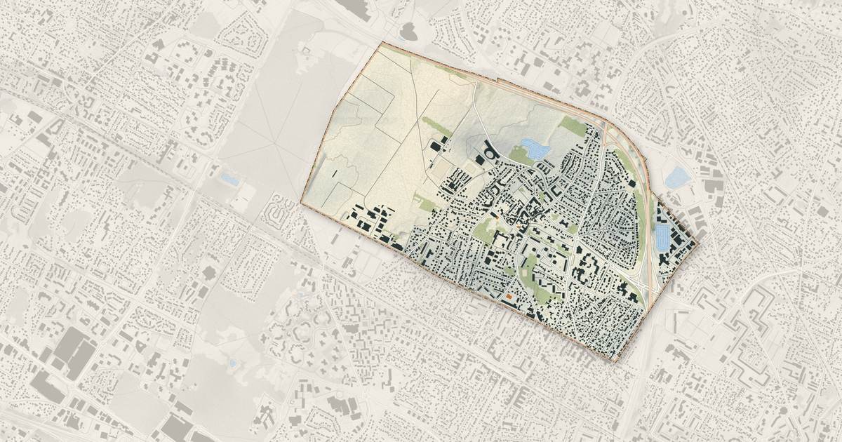 Portrait cartographique de Le Plessis-Bouchard : relief, eau, forêts, bâti et voies, calculés à partir des données de l'IGN