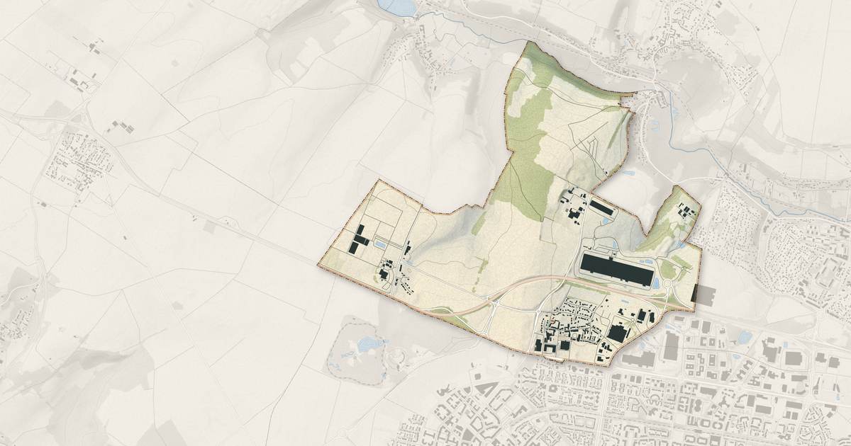 Portrait cartographique de Puiseux-Pontoise : relief, eau, forêts, bâti et voies, calculés à partir des données de l'IGN