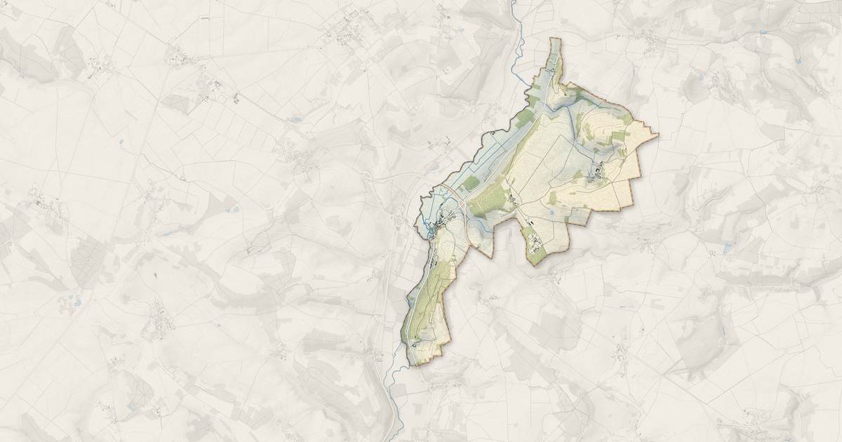 Portrait cartographique de Saint-Clair-sur-Epte : relief, eau, forêts, bâti et voies, calculés à partir des données de l'IGN
