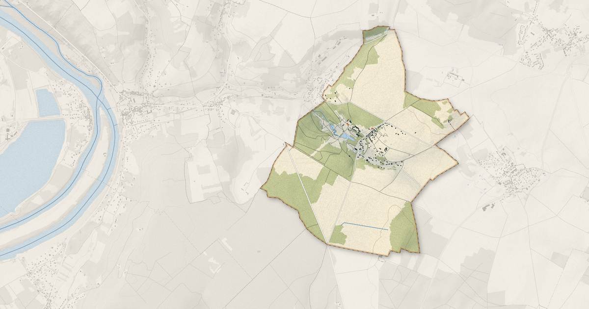 Portrait cartographique de Saint-Cyr-en-Arthies : relief, eau, forêts, bâti et voies, calculés à partir des données de l'IGN