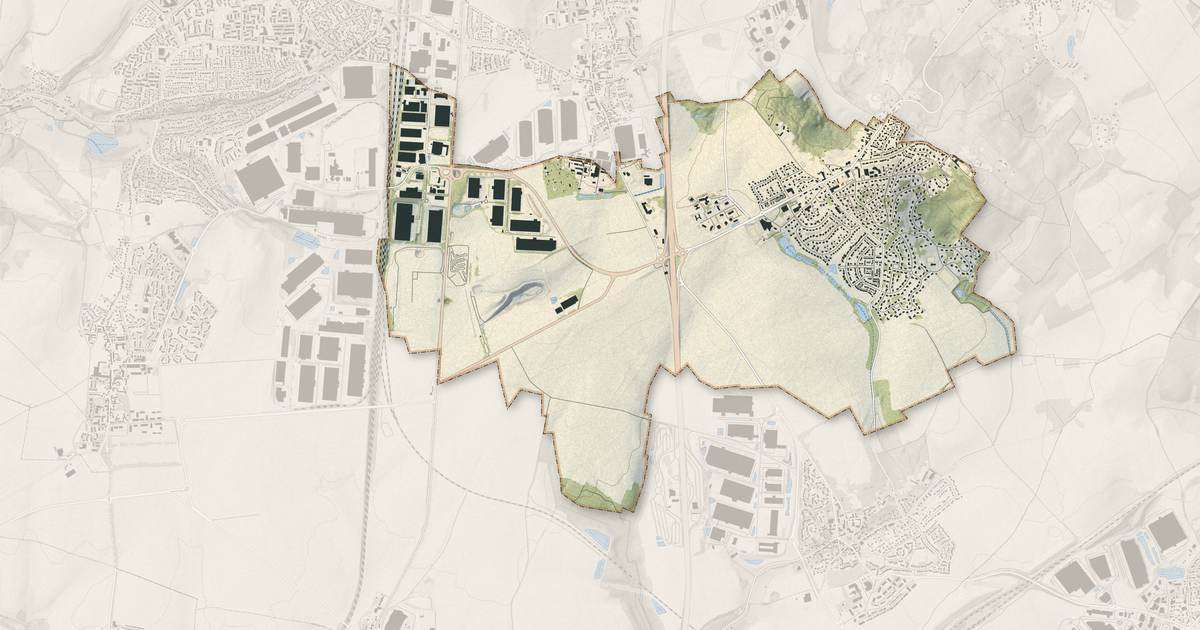 Portrait cartographique de Saint-Witz : relief, eau, forêts, bâti et voies, calculés à partir des données de l'IGN