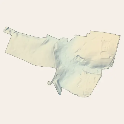 Le Thillay : relief