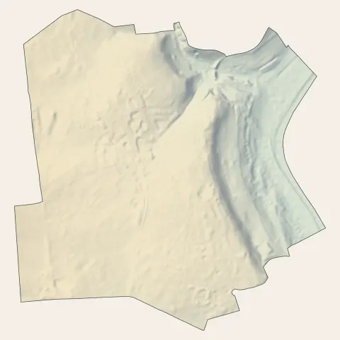 Vauréal : relief