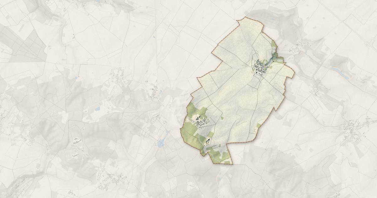 Portrait cartographique de Wy-dit-Joli-Village : relief, eau, forêts, bâti et voies, calculés à partir des données de l'IGN