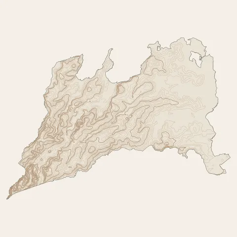 Baie-Mahault : courbes de niveau