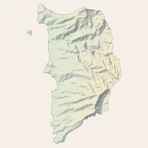 Bouillante : relief