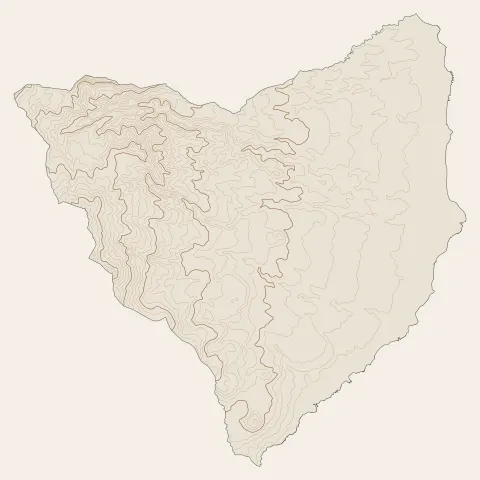 Capesterre-Belle-Eau : courbes de niveau