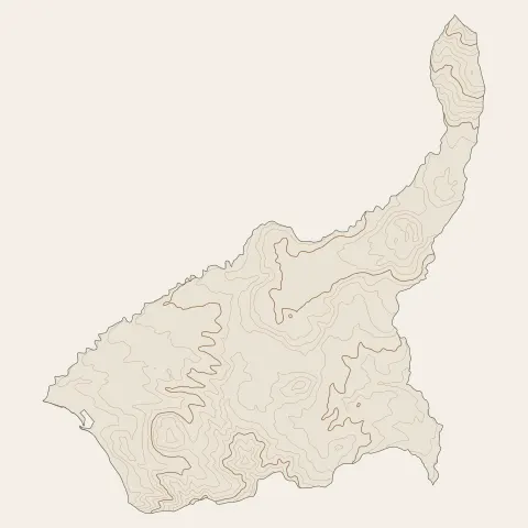 Gourbeyre : courbes de niveau