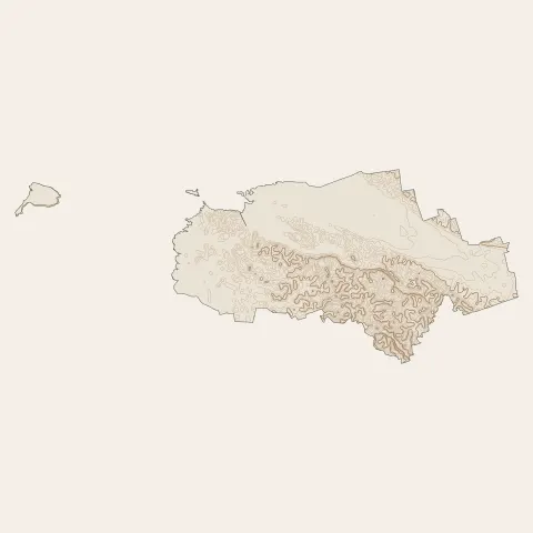 Morne-à-l'Eau : courbes de niveau