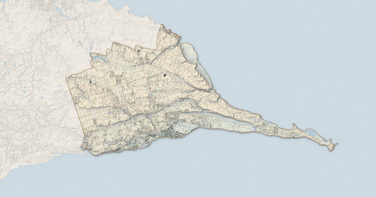 Portrait cartographique de Saint-François : relief, eau, forêts, bâti et voies, calculés à partir des données de l'IGN