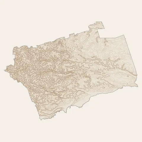 Sainte-Anne : courbes de niveau