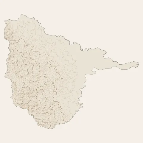Sainte-Rose : courbes de niveau