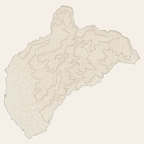 Vieux-Habitants : courbes de niveau