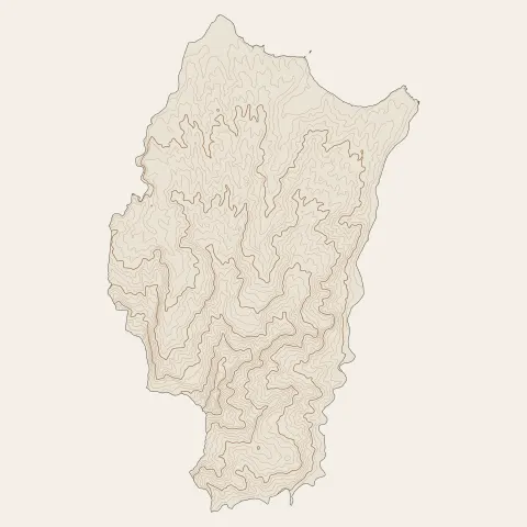 Le Lorrain : courbes de niveau