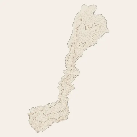 Le Marigot : courbes de niveau
