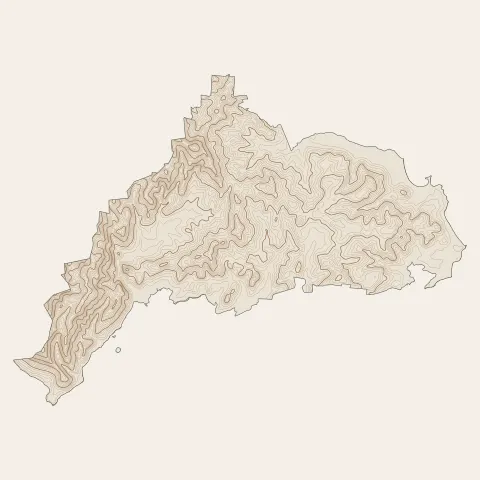 Le Marin : courbes de niveau