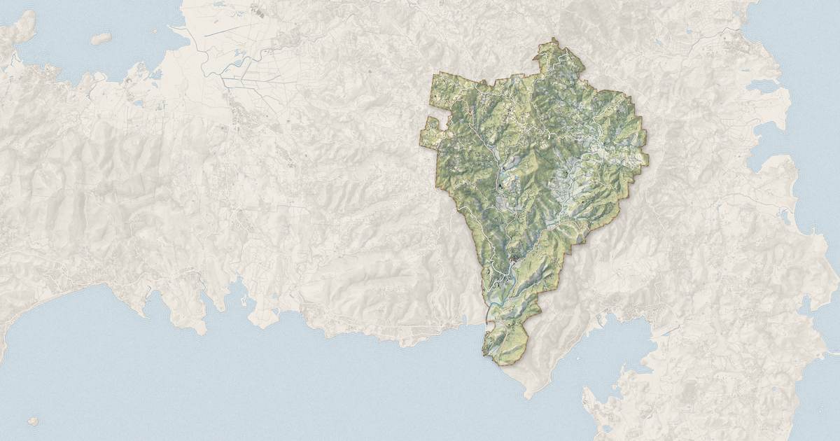 Portrait cartographique de Rivière-Pilote : relief, eau, forêts, bâti et voies, calculés à partir des données de l'IGN