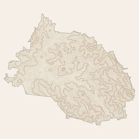 Saint-Esprit : courbes de niveau