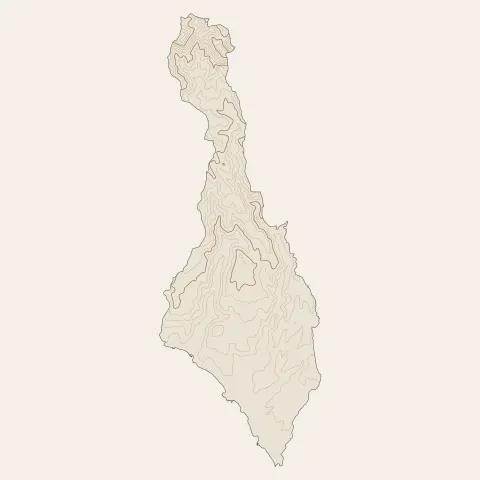 Schœlcher : courbes de niveau