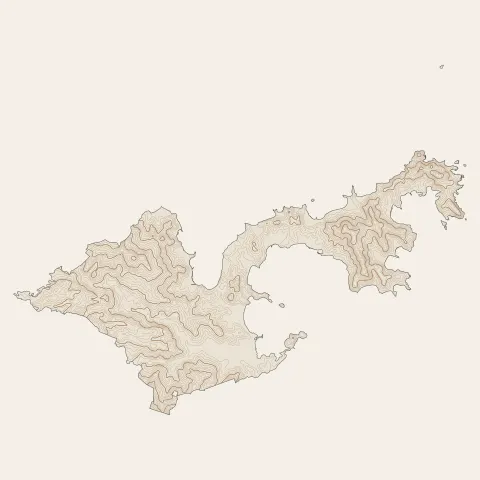 La Trinité : courbes de niveau