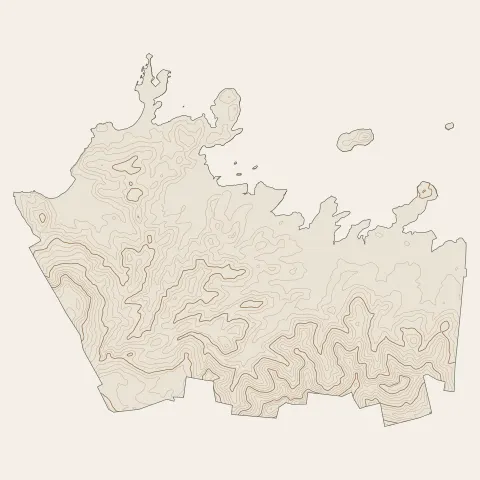 Les Trois-Îlets : courbes de niveau