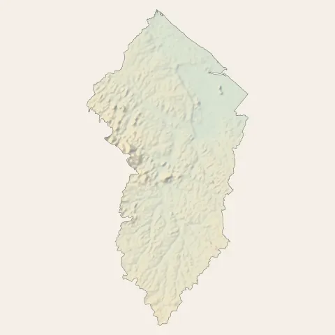 Kourou : relief