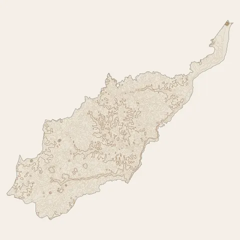 Saint-Georges : courbes de niveau