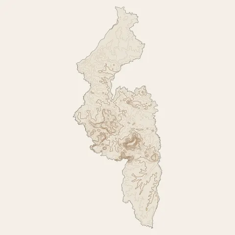 Saint-Laurent-du-Maroni : courbes de niveau