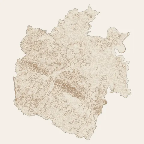 Montsinéry-Tonnegrande : courbes de niveau