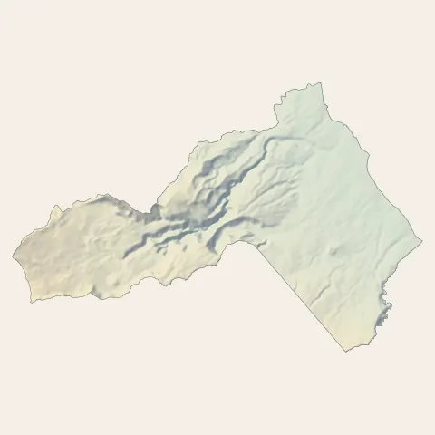 Saint-Benoît : relief