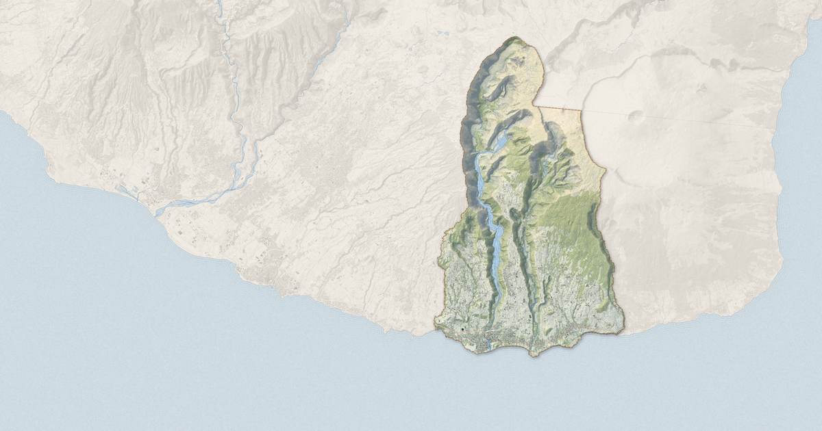 Portrait cartographique de Saint-Joseph : relief, eau, forêts, bâti et voies, calculés à partir des données de l'IGN