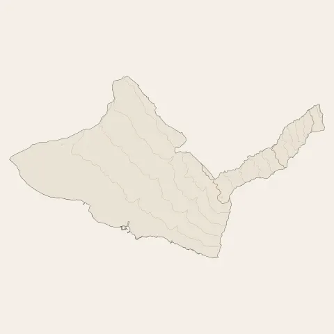 Saint-Pierre : courbes de niveau
