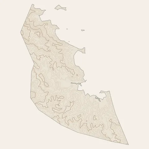 Bandraboua : courbes de niveau