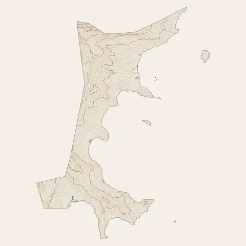 Bandrele : courbes de niveau
