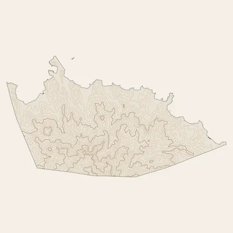 Koungou : courbes de niveau