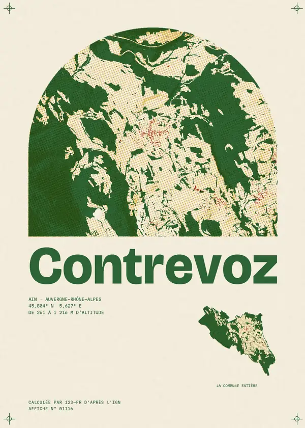 Affiche de Contrevoz, calculée par 123-fr d'après l'IGN