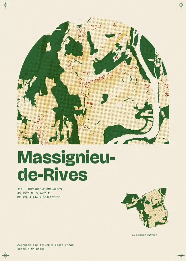 Affiche de Massignieu-de-Rives, calculée par 123-fr d'après l'IGN
