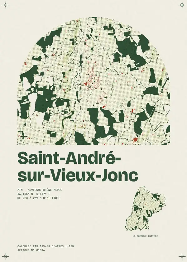 Affiche de Saint-André-sur-Vieux-Jonc, calculée par 123-fr d'après l'IGN
